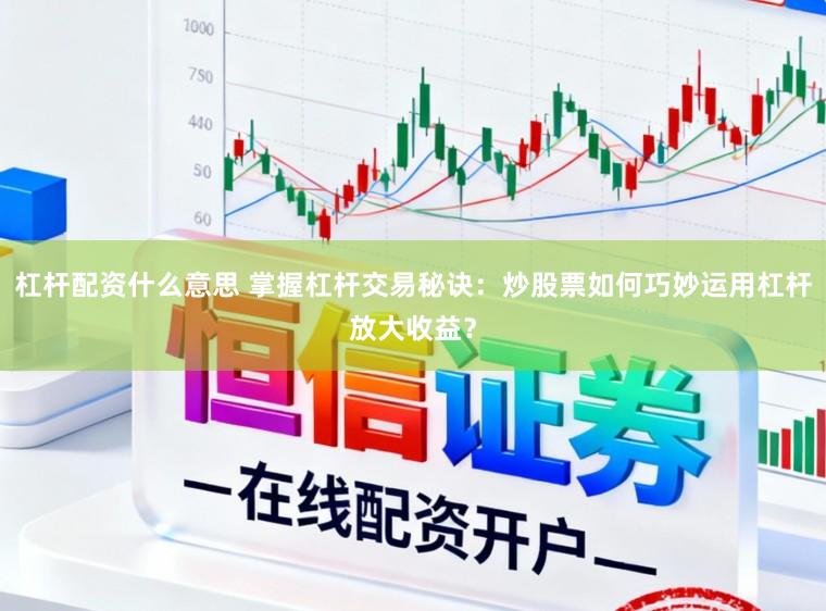 杠杆配资什么意思 掌握杠杆交易秘诀：炒股票如何巧妙运用杠杆放大收益？