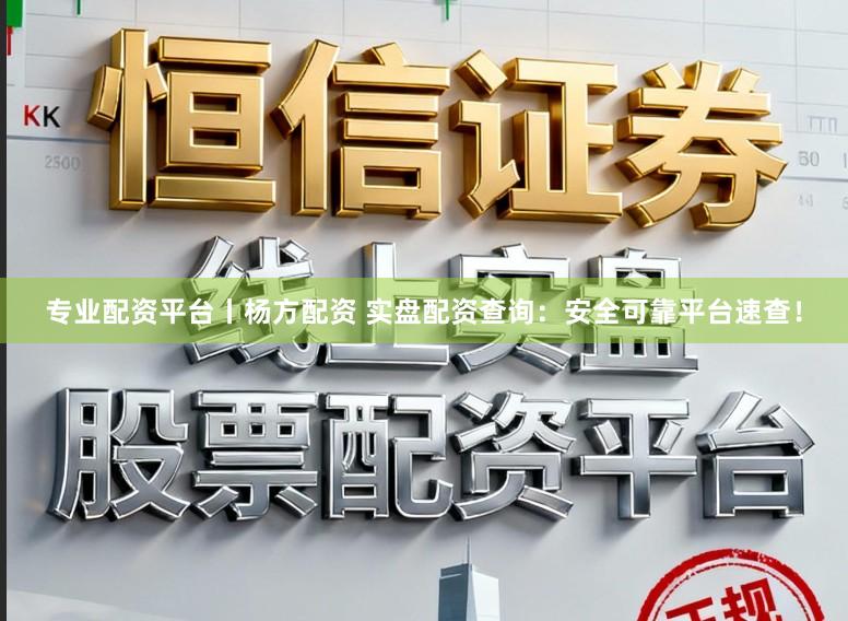 专业配资平台丨杨方配资 实盘配资查询：安全可靠平台速查！