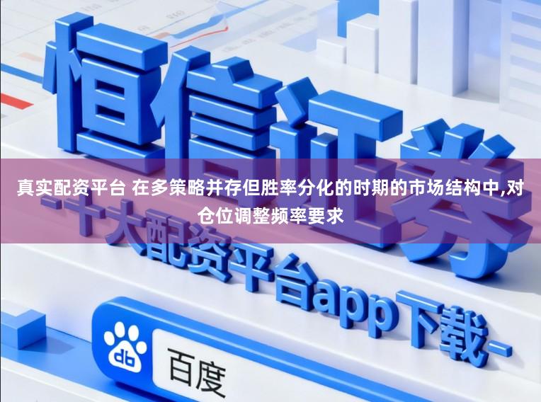 真实配资平台 在多策略并存但胜率分化的时期的市场结构中,对仓位调整频率要求